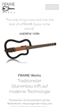 Mobile Screenshot of frameworks-guitars.com