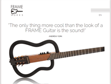 Tablet Screenshot of frameworks-guitars.com